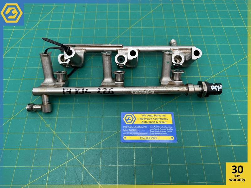 13-19 JAGUAR 3.0L XJ XF engine FUEL INJECTOR RAIL PAIR OEM
