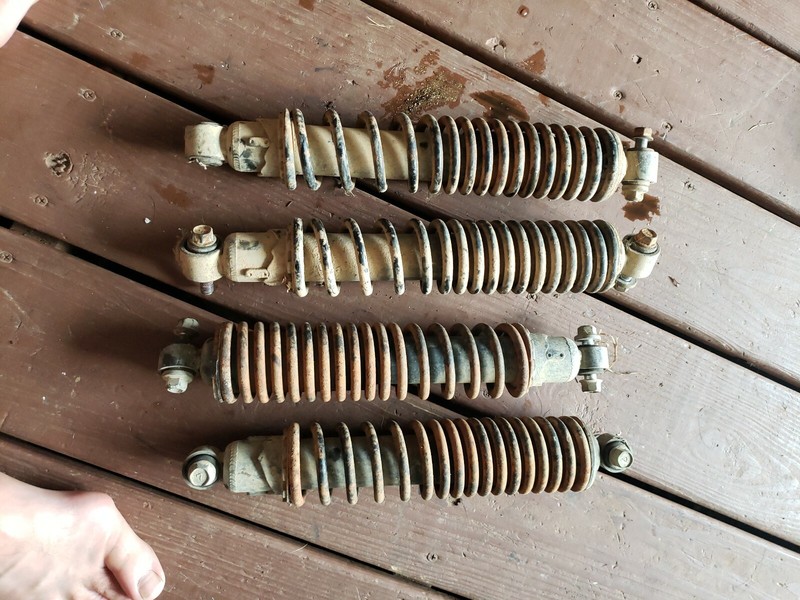 FRONT and rear SHOCKS SUSPENSION 1990 KAWASAKI KLF300C BAYOU KLF300 KLF 300 90