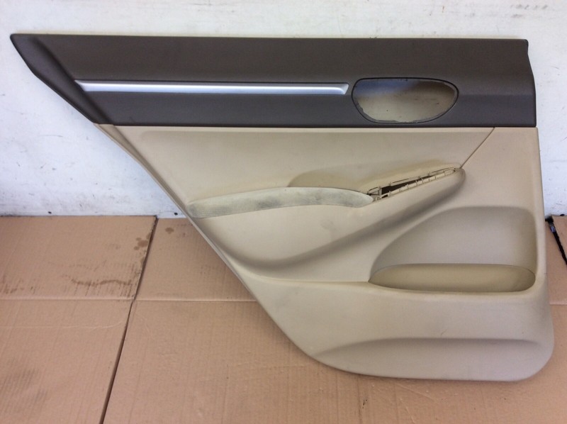 06-08 Civic 4Dr EX Left Driver Side Rear Door Panel Lining Beige Liner OEM