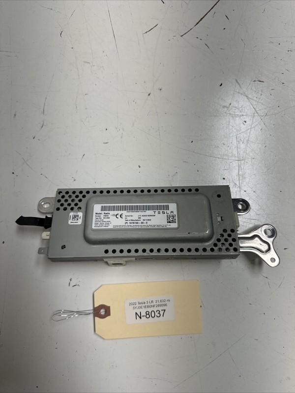 TESLA MODEL 3 RADIO FM/HD CONTROL MODULE UNIT OEM 2017-2022 8037 B114
