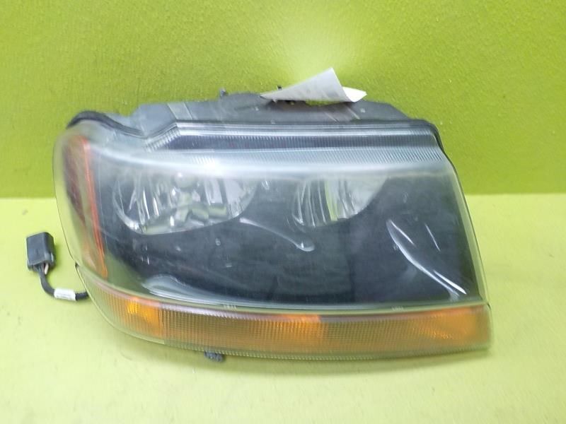 99-02 Jeep Grand Cherokee Right Headlight Smoke Tint Dark OEM 55155128AB