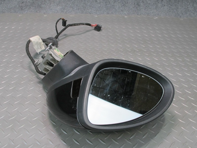 2011-2014 PORSCHE CAYENNE 958 EXTERIOR LEFT SIDE REAR VIEW MIRROR W/ BLIND SPOT