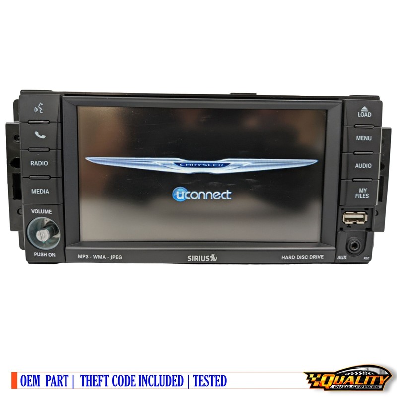 Jeep Dodge Chrysler RBZ MyGIG 430 UConnect Touchscreen Radio DVD Player OEM