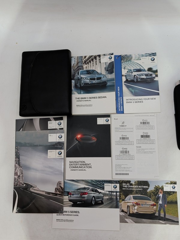 2015 BMW 5 Series Sedan Owner's Manual - 528i 535i 535d 550i GT Complete Set