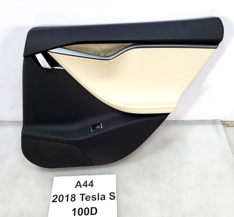 ✅12-20 OEM Tesla Model S Rear Right Passenger Side Interior Door Card Trim Panel