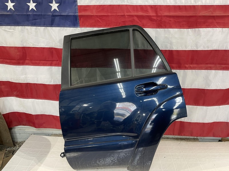 2003 2009 Toyota 4runner 4 runner Rear Left Driver Door Assembly Blue 8Q0 Oem