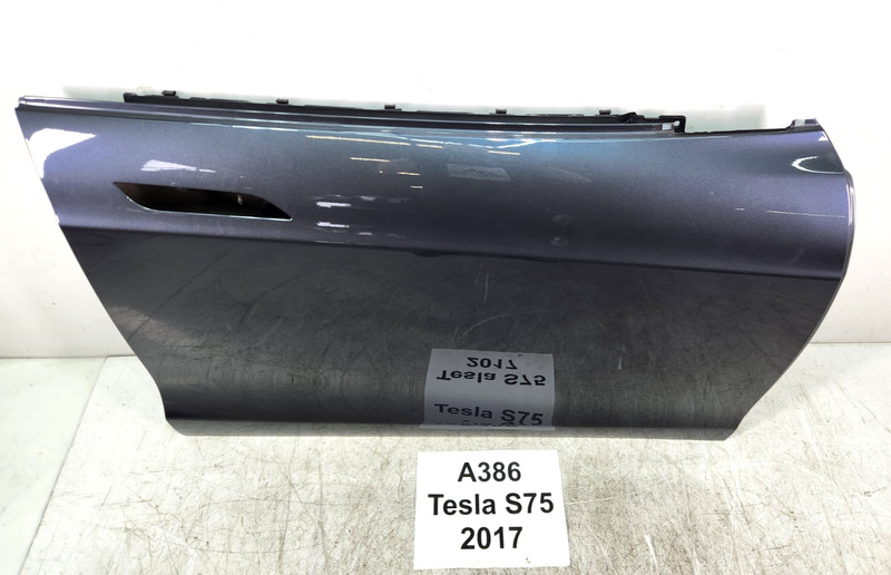 ✅ 16-20 OEM Tesla Model S Front Right Passenger Door Shell Panel Gray PMNG 41k*