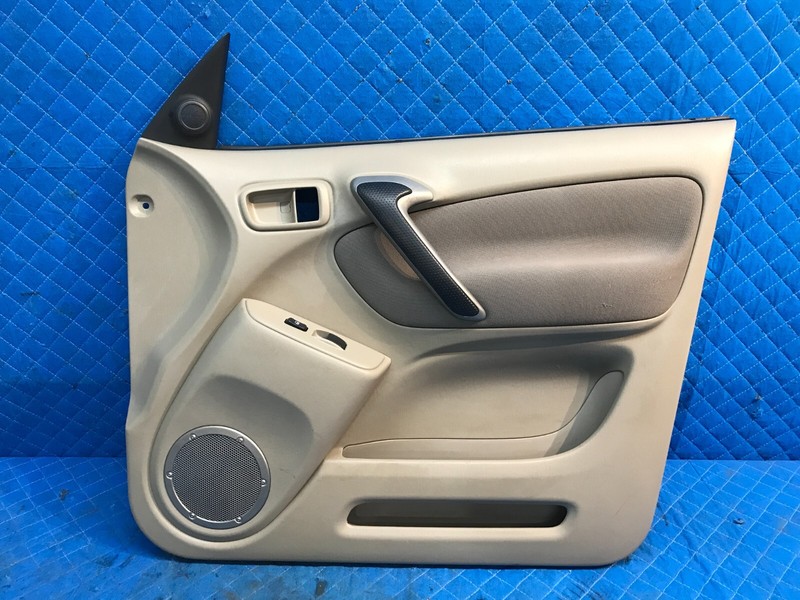 01-03 Toyota Rav 4 Rav4 Front Right Passenger Door Trim Panel OEM Beige