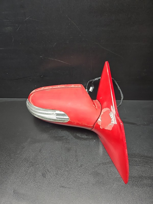 03-08 Mercedes R230 SL500 SL550 Passenger Right Side Door Mirror Red OEM