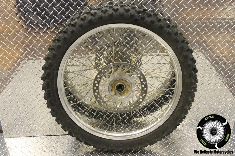 1995 HONDA CR 125 FRONT WHEEL RIM TIRE WITH BRAKE ROTOR DISC OEM CR125 95