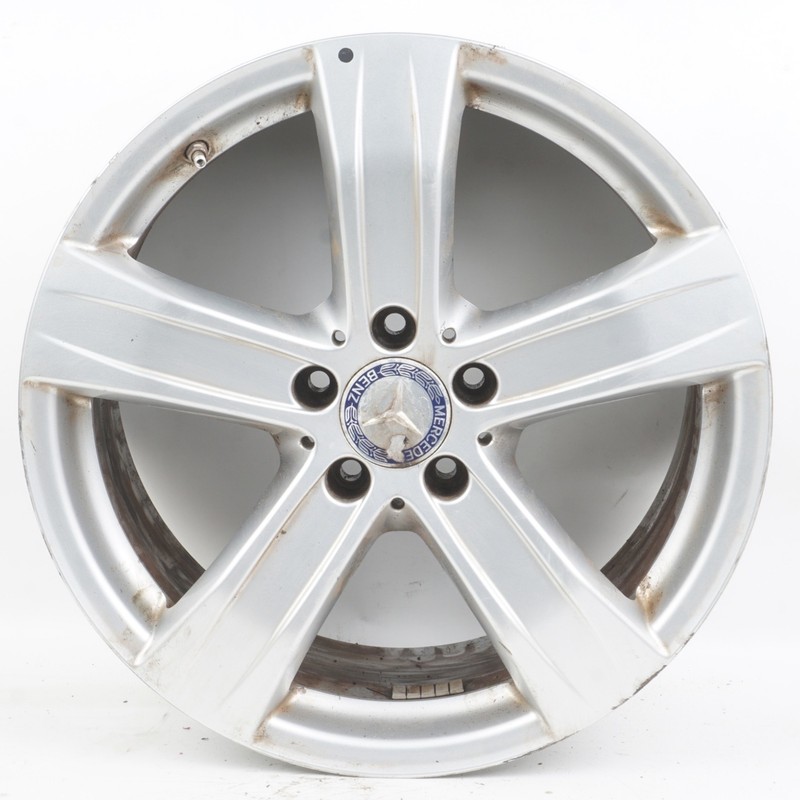 2010 - 2013 Mercedes W221 S550 8.5 x 18 18" 5 spoke wheel rim silver