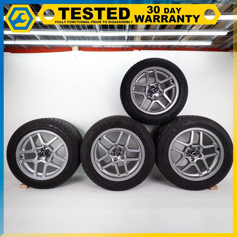 97-04 CHEVROLET CORVETTE C5 Z06 FRONT & REAR WHEEL RIM TIRE SET 17" 18" OEM