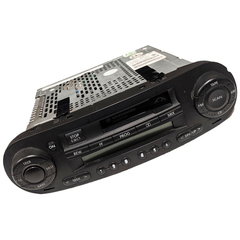 OEM AM FM Casette Player Receiver Head Unit VW Beetle 2002-2005 / 1C0035180E