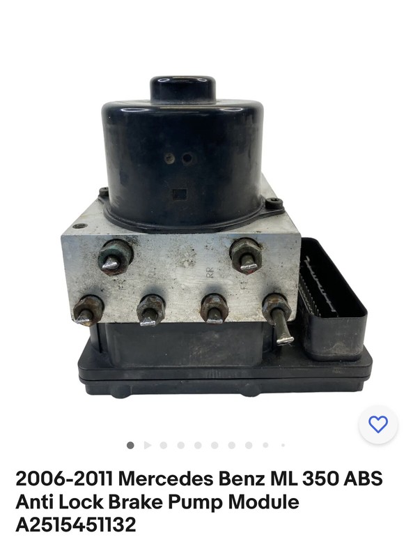 2006-2011 Mercedes Benz ML 350 ABS Anti Lock Brake Pump Module A2515451132