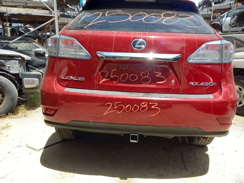10 LEXUS RX450H REAR BUMPER COVER RED-3R1 SCRATCHES