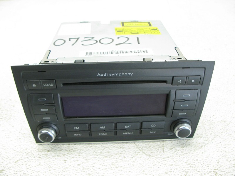04-08 AUDI B7 A4 SEDAN SYMPHONY STEREO RADIO CD HEAD UNIT SATELLITE OEM 073021