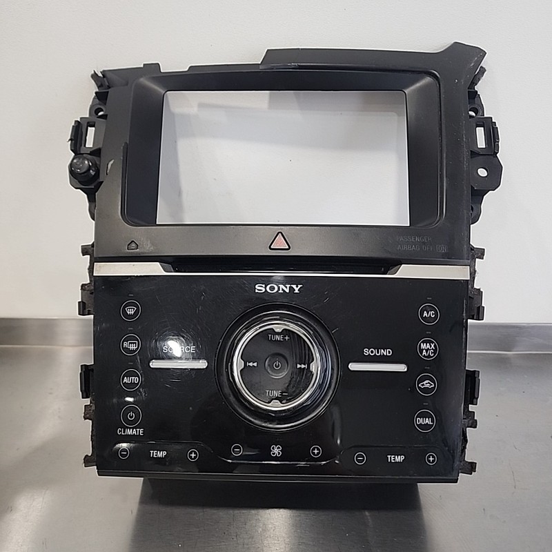 2011 - 2015 Ford Explorer OEM Sony 8" Radio Climate Control Panel NO BEZEL OE
