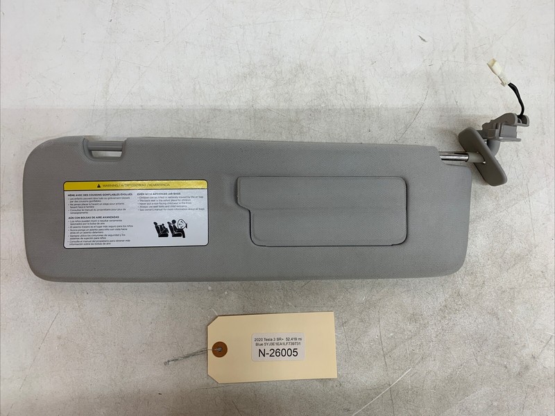 ⚡️Tesla Model 3 Right Passenger Sun Visor Sunvisor 1088740-01-I 26005 B21