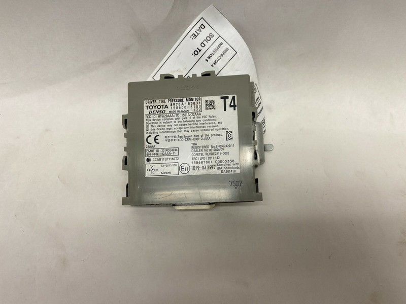 15-19 LEXUS RC200T RC300 RC350 TIRE PRESSURE MONITORING MODULE TPMS OEM