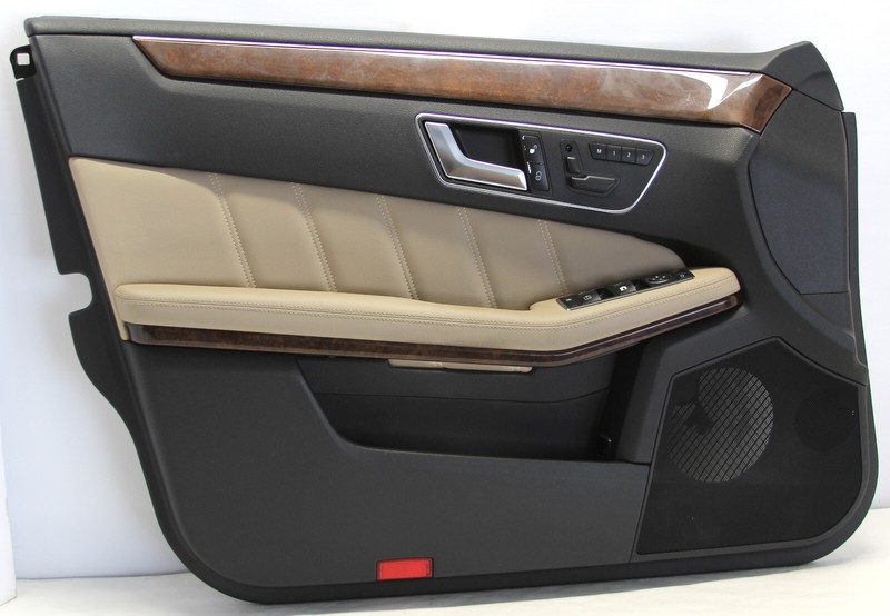 ✅ 2010-13 MERCEDES-BENZ E350 OEM FRONT DOOR INTERIOR TRIM PANEL LEFT BLACK BEIGE