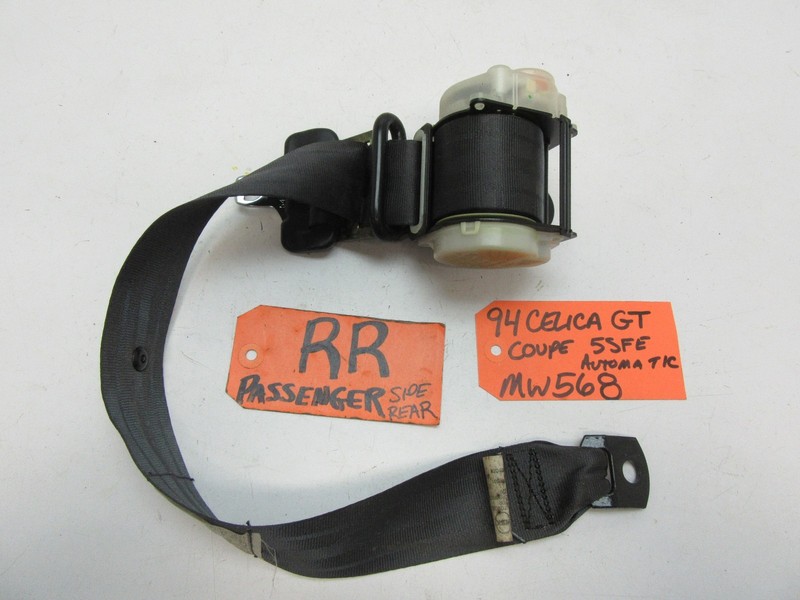 CELICA COUPE RIGHT REAR SHOULDER SEATBELT SEAT BELT HARNESS STRAP CAR RR R