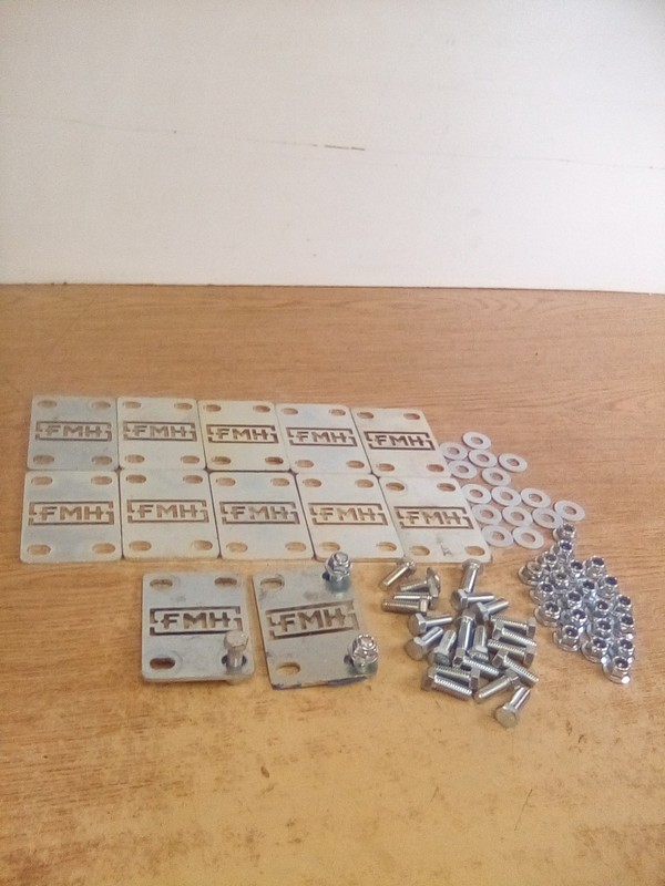 Lot Of 12 Best Connect 10' Section Splice FMH Logo W/ Hardware