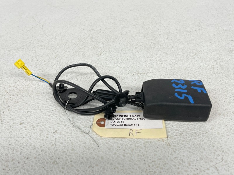 ⭐2017-2019 INFINITI QX30 FRONT RIGHT PASS SEAT BELT BUCKLE END ASSY OEM LOT2315