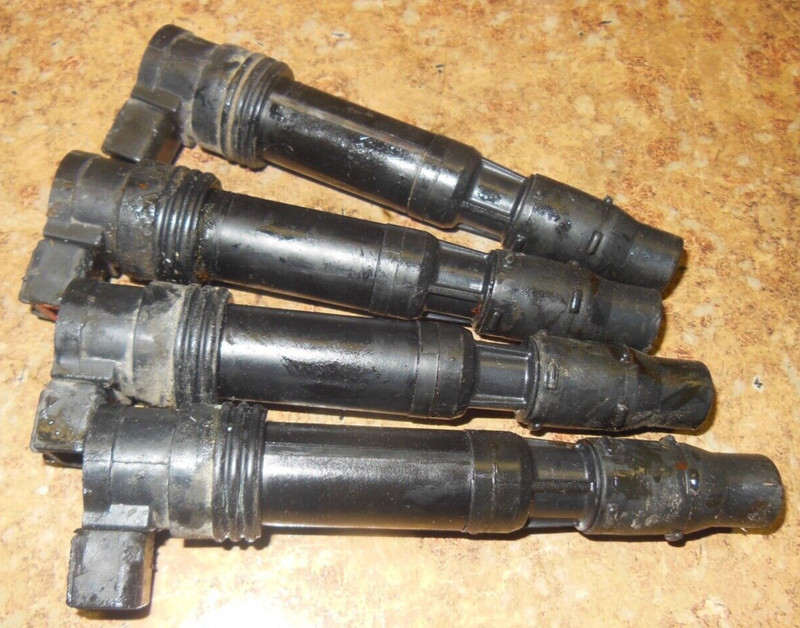 2006 Kawasaki Ninja ZX600R ZX600 ZX 600 R Ignition Coil Packs Spark Plug Wire 06