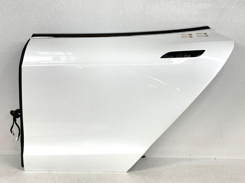 ⭐2012-2016 TESLA MODEL S REAR LEFT DOOR BARE SHELL PANEL SKIN WHITE OEM LOT2TP