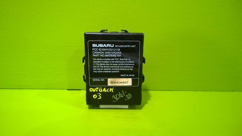 03 04 SUBARU OUTBACK KEYLESS ENTRY MODULE OEM 3061-30