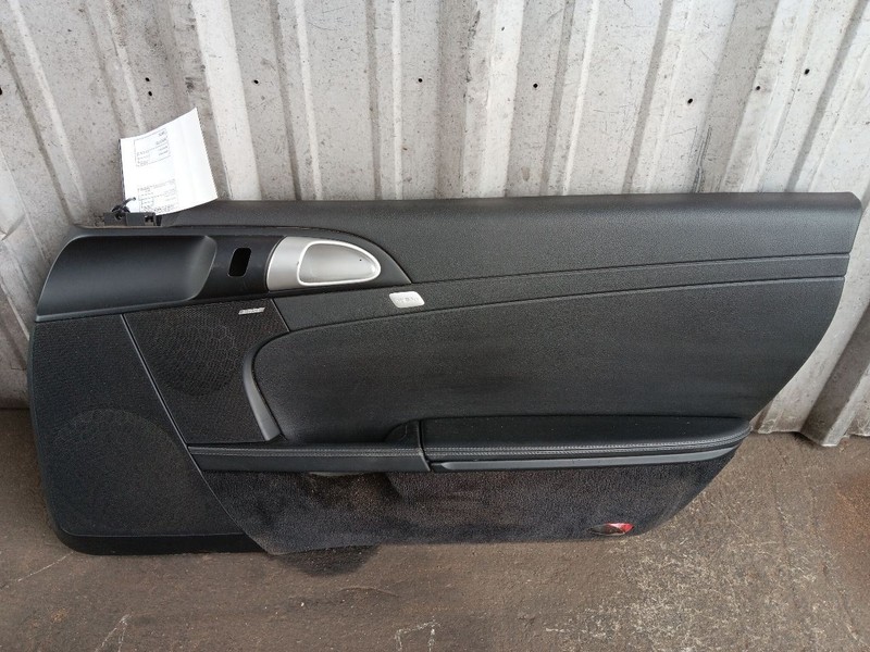 05-12 Porsche Boxster Cayman Right Door Panel Trim Cover Card Black Armrest