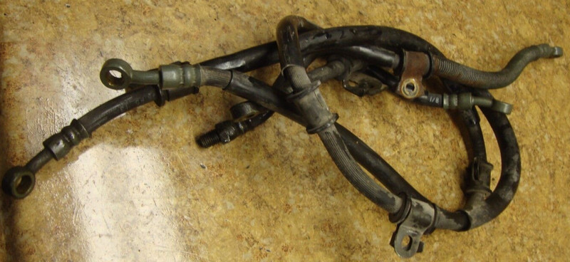 1995 Yamaha YZF600R YZF 600 YZF600 R 600R Front Disk Brake Caliper Lines Hose