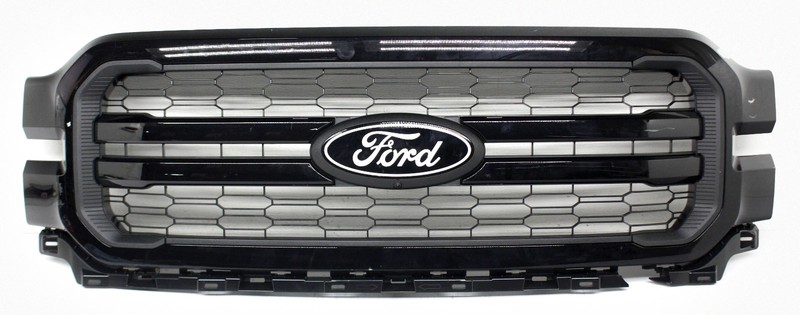 OEM Upper Grille For Ford F150 Lariat Agate Black (UM, M7414) RL34-8200-GA5KBX