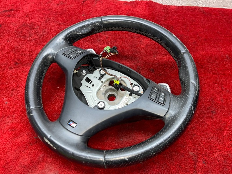 BMW 1/3 Series Perforated Leather M Sport Steering Wheel w/ Paddle Shifter OEM ✅