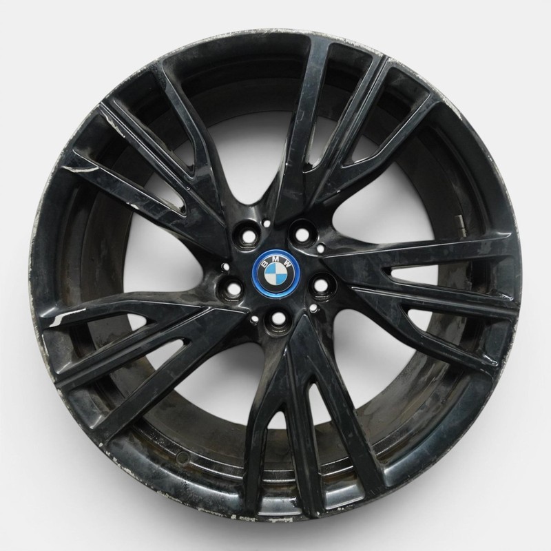 2014-2019 BMW I8 20x7.5 Inch Black Forged Aluminum Wheel OEM 36116853004