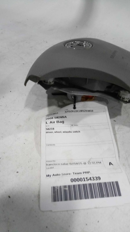2008 Toyota Sienna Steering Wheel Air Bag Silver OEM Used 235K Mileage