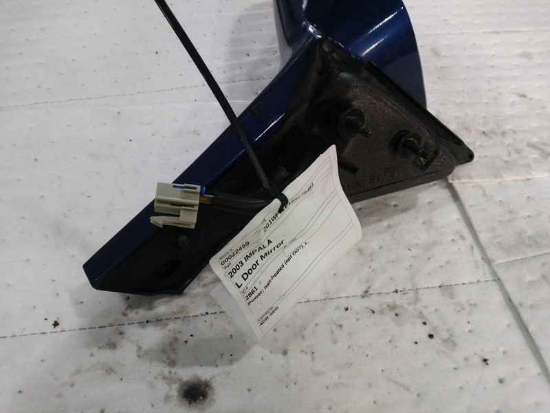 2003 Chevrolet Impala Left Door Mirror Assembly Blue OEM 295273 Used 160K