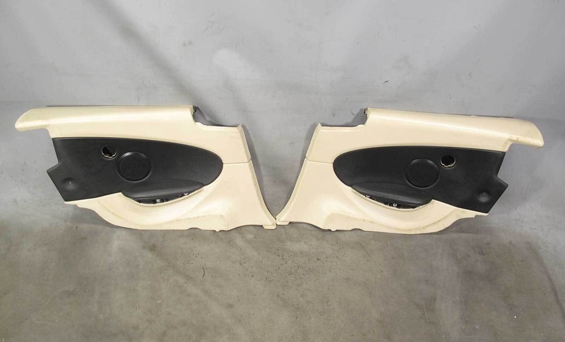 2006-2010 BMW E63 650i Coupe Rear Lateral Interior Trim Panels Beige Tan Leather