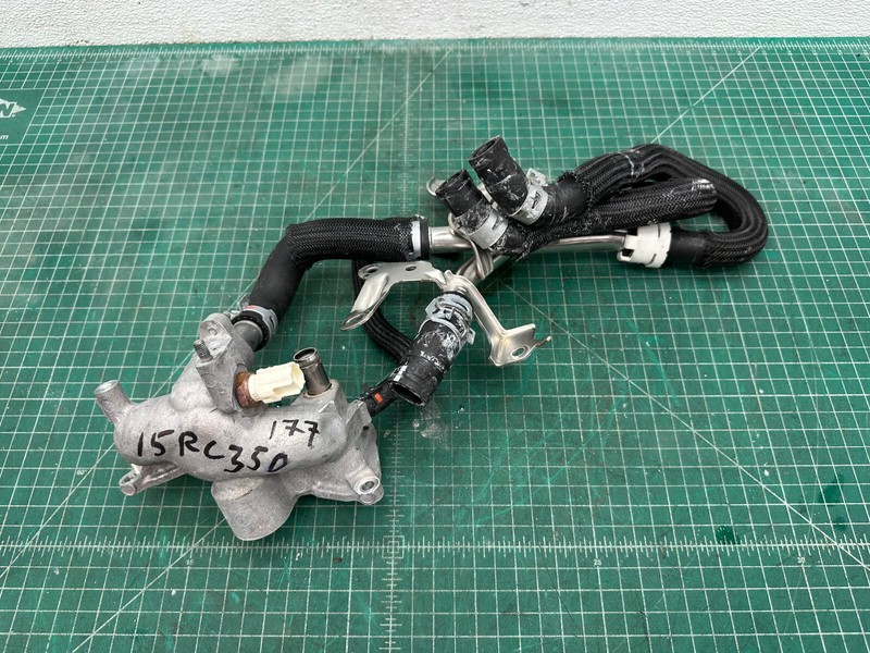 15-18 LEXUS RC350 ENGINE COOLING WATER COOLANT PIPE LINE TUBE REAR JOINT OEM
