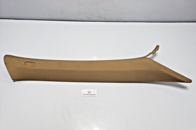 ✅ 11-18 OEM Porsche Cayenne 958 Front Right Passenger A Pillar Trim Panel Beige*