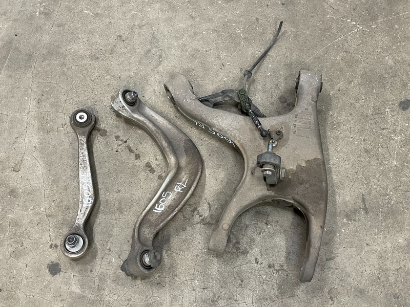 12 13 14 15 Audi S7 Rear Left Driver Upper Lower Control Arm Set AWD 1605 OEM