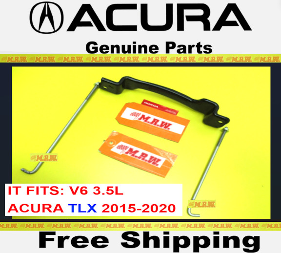 ACURA TLX 15-20 3.5L V6 CAR BATTERY HOLD DOWN STRAP TOP FRAME J BOLT NUT OEM 5PC