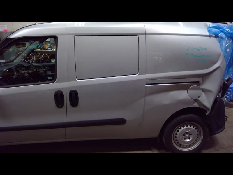 Driver Rear Side Door Sliding Without Window Gray Fits 15-17 PROMASTER CITY