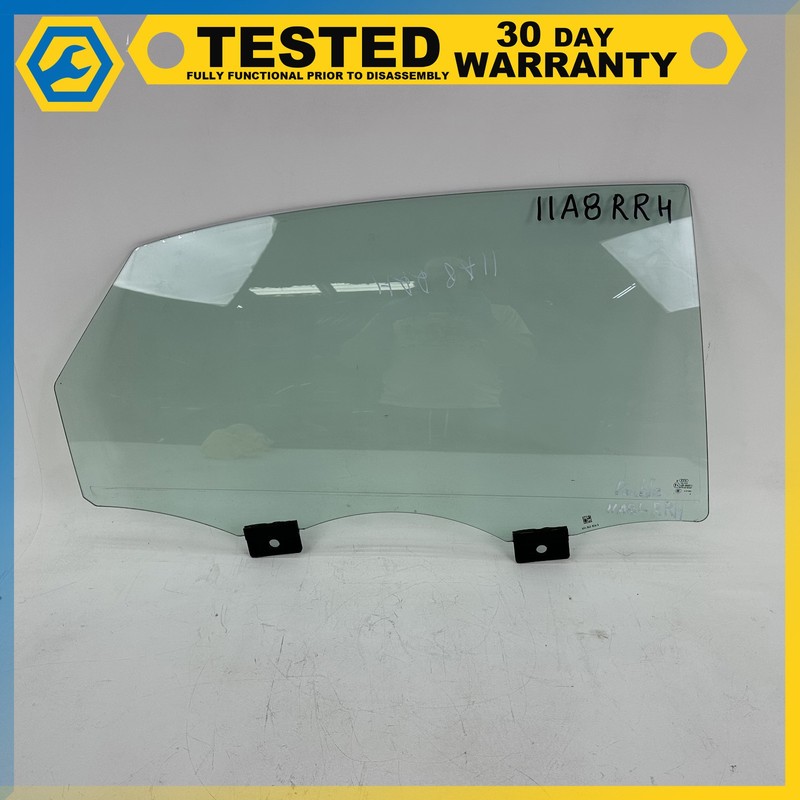 11-18 Audi A8 Quattro REAR RIGHT PASSENGER SIDE DOOR WINDOW GLASS OEM