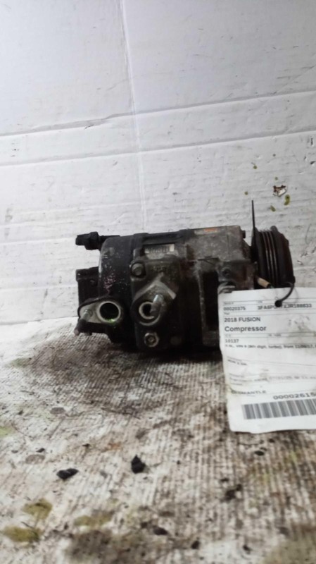 Used A/C Compressor fits: 2018 Ford Fusion 2.0L VIN 9 8th digit turbo from 11/06