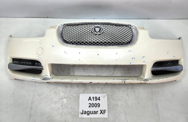 ✅ 09-11 OEM Jaguar XF Front Bumper Cover Assembly W/ Grilles Porcelain NOTE*