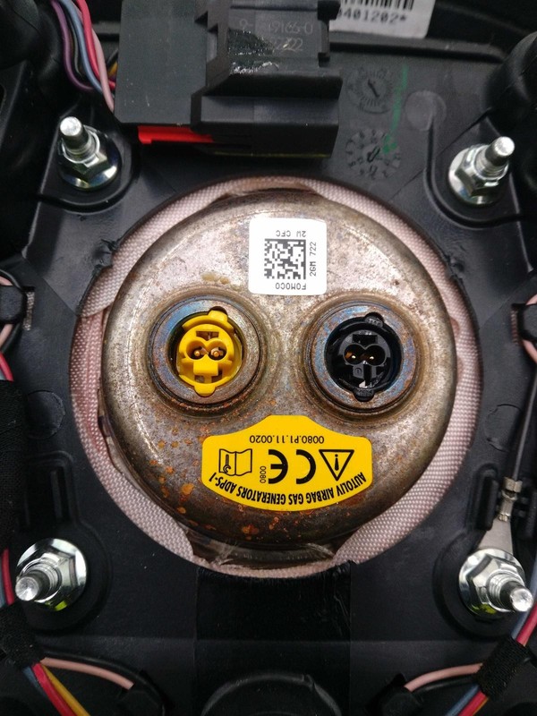 2017 Lincoln MKZ Steering Wheel Air Bag Red Used 79K Miles OEM NJ25-24869-626629