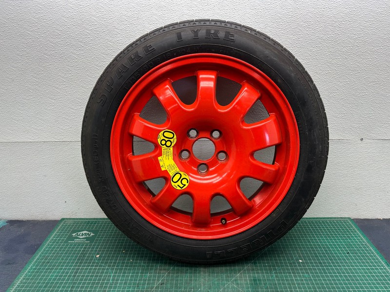 10-19 JAGUAR XJ XJR EMERGENCY SPARE TIRE WHEEL RIM T135/80R18 OEM