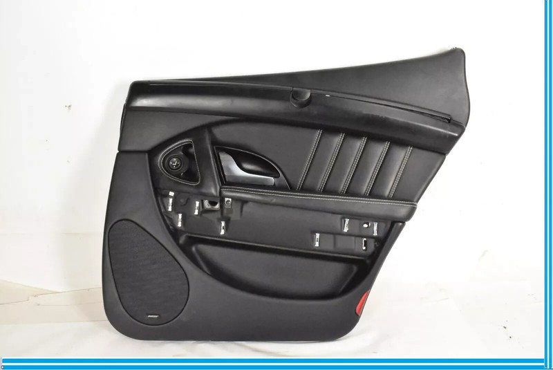 03-13 Maserati Quattroporte M139 Rear Right Side Interior Door Panel Black OEM