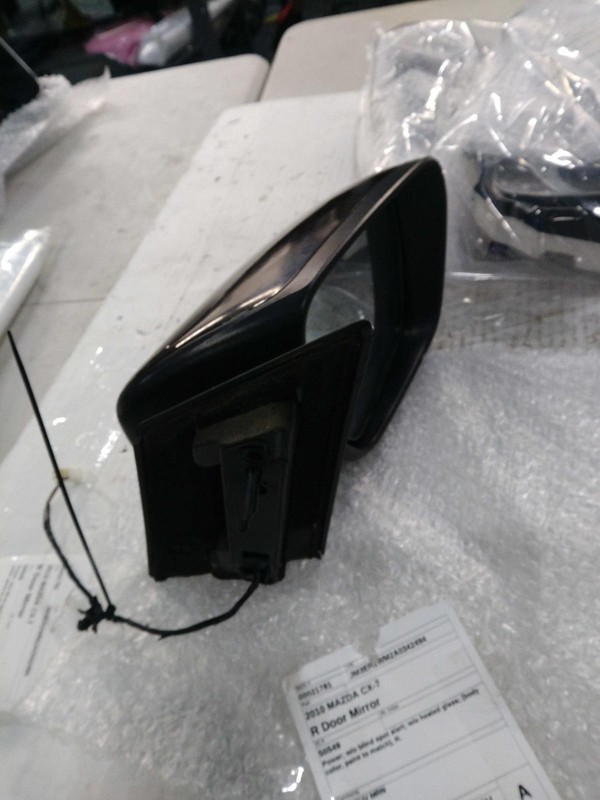 Used Right Door Mirror fits: 2010 Mazda CX-7 Power w/o blind spot alert w/o heat